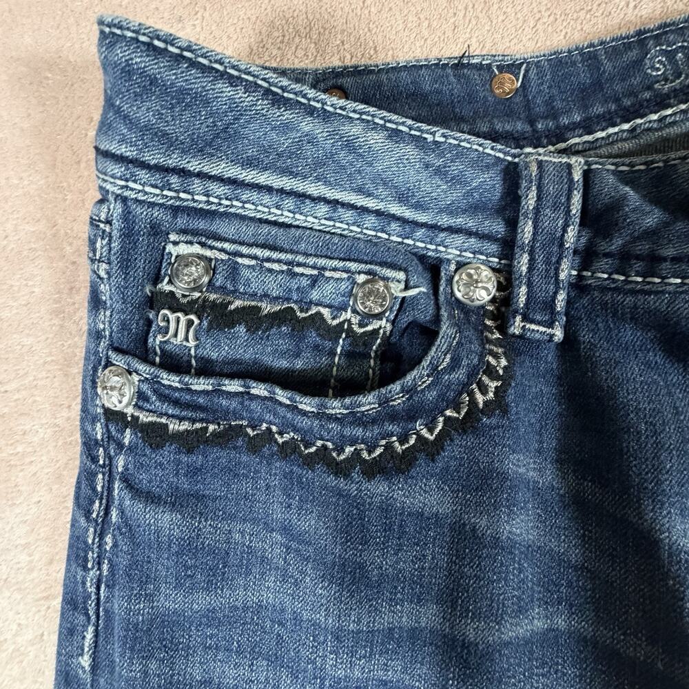 Miss Me Women 30x31 Easy Boot Jeans Buckle Stretch Denim Y2K - Picture 5 of 10